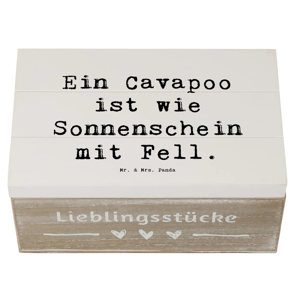 Holzkiste Spruch Cavapoo Sonnenschein Holzkiste, Kiste, Schatzkiste, Truhe, Schatulle, XXL, Erinnerungsbox, Erinnerungskiste, Dekokiste, Aufbewahrungsbox, Geschenkbox, Geschenkdose, Hund, Hunderasse, Rassehund, Hundebesitzer, Geschenk, Tierfreund, Schenken, Welpe