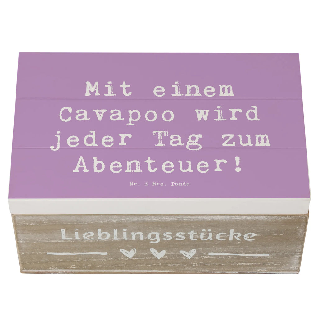 Holzkiste Spruch Cavapoo Abenteuer Holzkiste, Kiste, Schatzkiste, Truhe, Schatulle, XXL, Erinnerungsbox, Erinnerungskiste, Dekokiste, Aufbewahrungsbox, Geschenkbox, Geschenkdose, Hund, Hunderasse, Rassehund, Hundebesitzer, Geschenk, Tierfreund, Schenken, Welpe