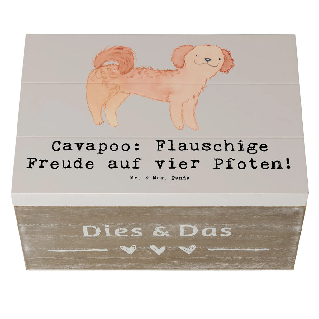 Holzkiste Cavapoo Flauschigkeit Holzkiste, Kiste, Schatzkiste, Truhe, Schatulle, XXL, Erinnerungsbox, Erinnerungskiste, Dekokiste, Aufbewahrungsbox, Geschenkbox, Geschenkdose, Hund, Hunderasse, Rassehund, Hundebesitzer, Geschenk, Tierfreund, Schenken, Welpe