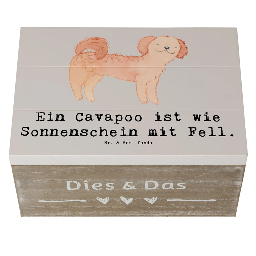 Holzkiste Cavapoo Sonnenschein Holzkiste, Kiste, Schatzkiste, Truhe, Schatulle, XXL, Erinnerungsbox, Erinnerungskiste, Dekokiste, Aufbewahrungsbox, Geschenkbox, Geschenkdose, Hund, Hunderasse, Rassehund, Hundebesitzer, Geschenk, Tierfreund, Schenken, Welpe