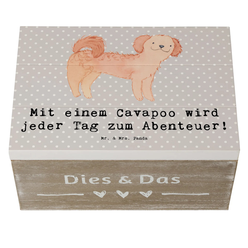 Holzkiste Cavapoo Abenteuer Holzkiste, Kiste, Schatzkiste, Truhe, Schatulle, XXL, Erinnerungsbox, Erinnerungskiste, Dekokiste, Aufbewahrungsbox, Geschenkbox, Geschenkdose, Hund, Hunderasse, Rassehund, Hundebesitzer, Geschenk, Tierfreund, Schenken, Welpe