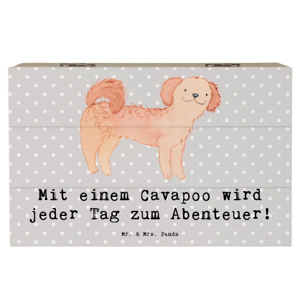 Holzkiste Cavapoo Abenteuer Holzkiste, Kiste, Schatzkiste, Truhe, Schatulle, XXL, Erinnerungsbox, Erinnerungskiste, Dekokiste, Aufbewahrungsbox, Geschenkbox, Geschenkdose, Hund, Hunderasse, Rassehund, Hundebesitzer, Geschenk, Tierfreund, Schenken, Welpe