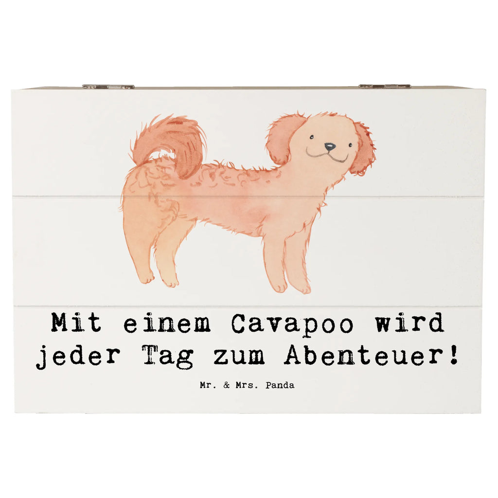 Holzkiste Cavapoo Abenteuer Holzkiste, Kiste, Schatzkiste, Truhe, Schatulle, XXL, Erinnerungsbox, Erinnerungskiste, Dekokiste, Aufbewahrungsbox, Geschenkbox, Geschenkdose, Hund, Hunderasse, Rassehund, Hundebesitzer, Geschenk, Tierfreund, Schenken, Welpe