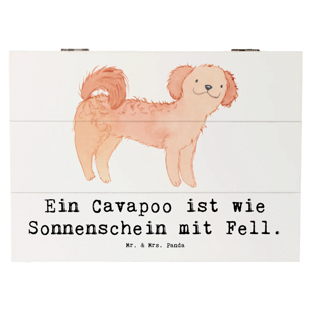 Holzkiste Cavapoo Sonnenschein Holzkiste, Kiste, Schatzkiste, Truhe, Schatulle, XXL, Erinnerungsbox, Erinnerungskiste, Dekokiste, Aufbewahrungsbox, Geschenkbox, Geschenkdose, Hund, Hunderasse, Rassehund, Hundebesitzer, Geschenk, Tierfreund, Schenken, Welpe