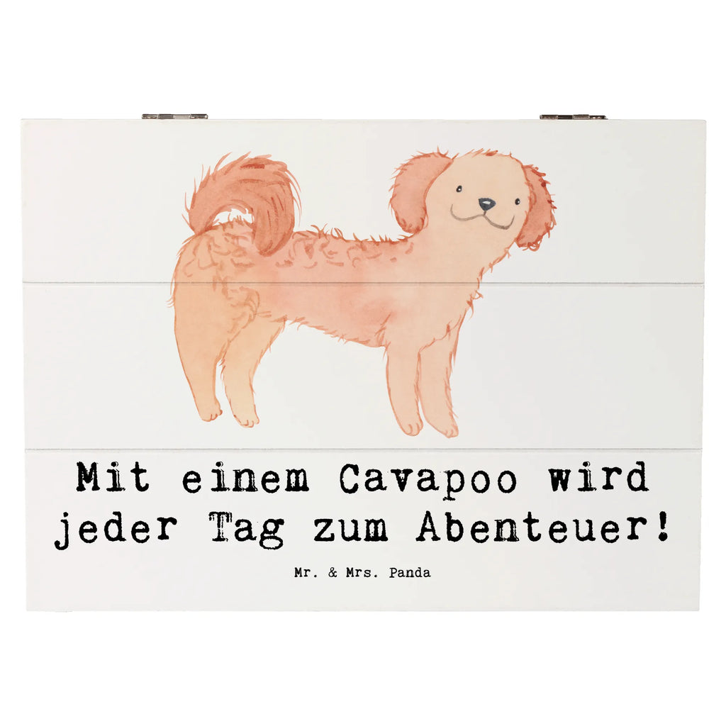 Holzkiste Cavapoo Abenteuer Holzkiste, Kiste, Schatzkiste, Truhe, Schatulle, XXL, Erinnerungsbox, Erinnerungskiste, Dekokiste, Aufbewahrungsbox, Geschenkbox, Geschenkdose, Hund, Hunderasse, Rassehund, Hundebesitzer, Geschenk, Tierfreund, Schenken, Welpe