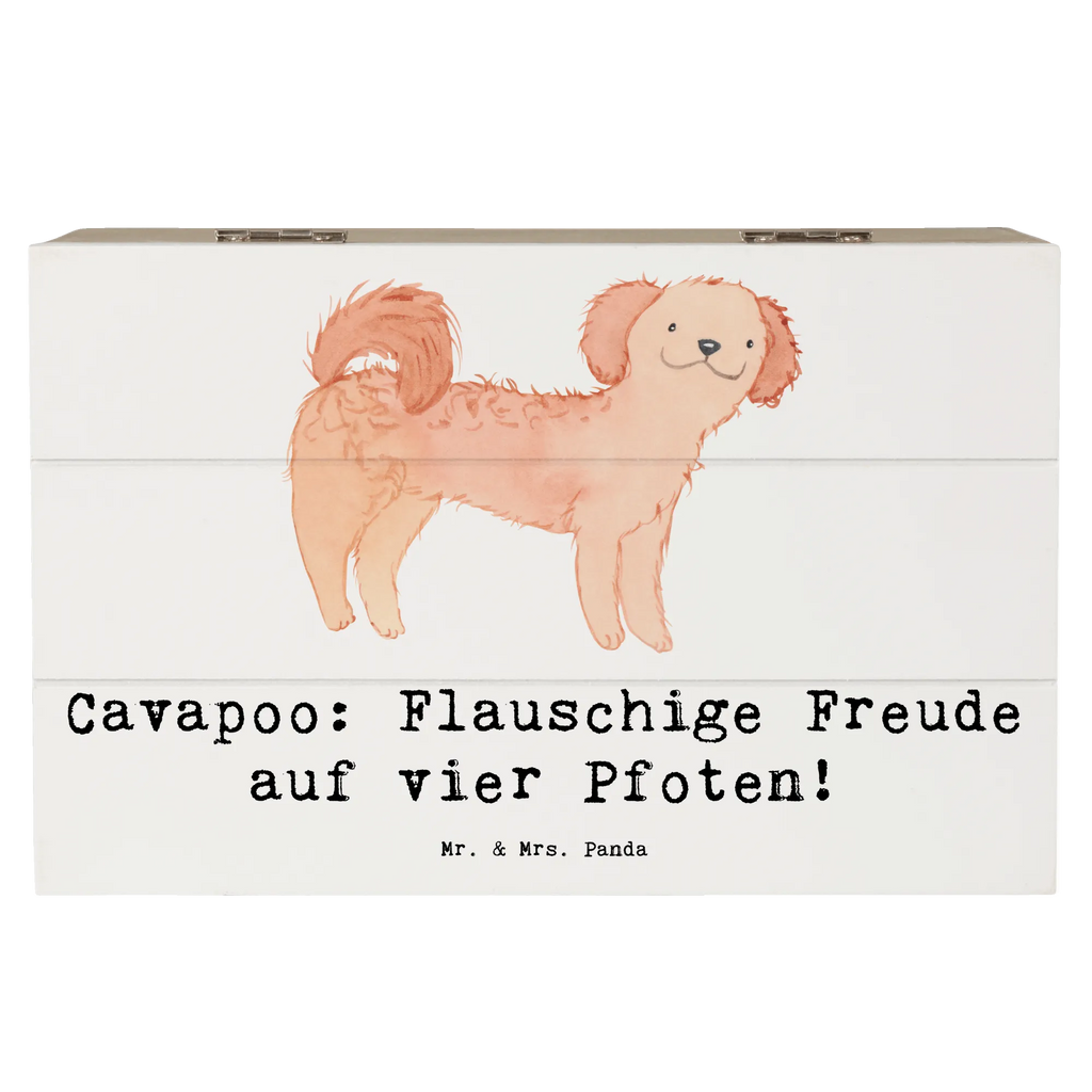 Holzkiste Cavapoo Flauschigkeit Holzkiste, Kiste, Schatzkiste, Truhe, Schatulle, XXL, Erinnerungsbox, Erinnerungskiste, Dekokiste, Aufbewahrungsbox, Geschenkbox, Geschenkdose, Hund, Hunderasse, Rassehund, Hundebesitzer, Geschenk, Tierfreund, Schenken, Welpe