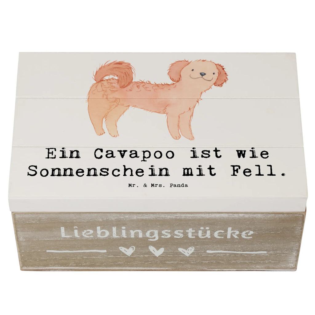 Holzkiste Cavapoo Sonnenschein Holzkiste, Kiste, Schatzkiste, Truhe, Schatulle, XXL, Erinnerungsbox, Erinnerungskiste, Dekokiste, Aufbewahrungsbox, Geschenkbox, Geschenkdose, Hund, Hunderasse, Rassehund, Hundebesitzer, Geschenk, Tierfreund, Schenken, Welpe