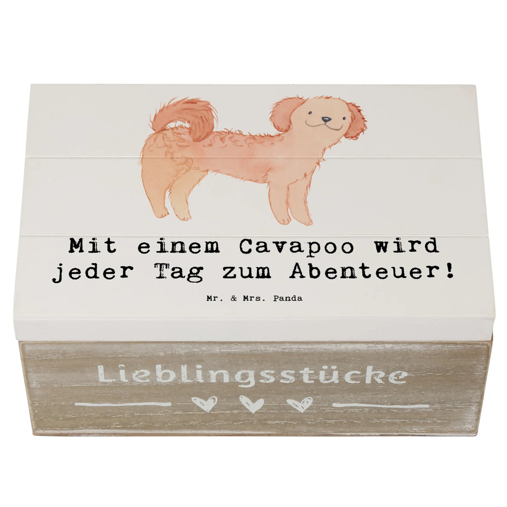 Holzkiste Cavapoo Abenteuer Holzkiste, Kiste, Schatzkiste, Truhe, Schatulle, XXL, Erinnerungsbox, Erinnerungskiste, Dekokiste, Aufbewahrungsbox, Geschenkbox, Geschenkdose, Hund, Hunderasse, Rassehund, Hundebesitzer, Geschenk, Tierfreund, Schenken, Welpe