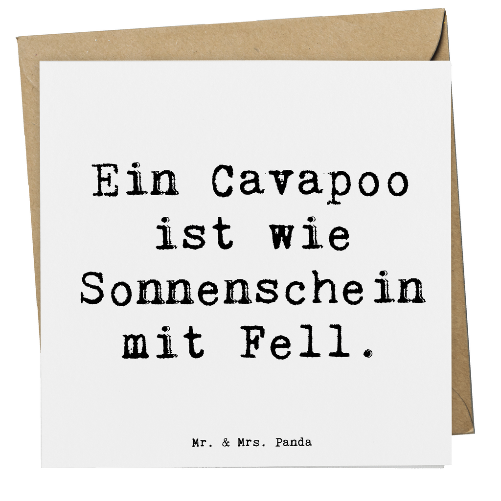 Deluxe Karte Spruch Cavapoo Sonnenschein Karte, Grußkarte, Klappkarte, Einladungskarte, Glückwunschkarte, Hochzeitskarte, Geburtstagskarte, Hochwertige Grußkarte, Hochwertige Klappkarte, Hund, Hunderasse, Rassehund, Hundebesitzer, Geschenk, Tierfreund, Schenken, Welpe