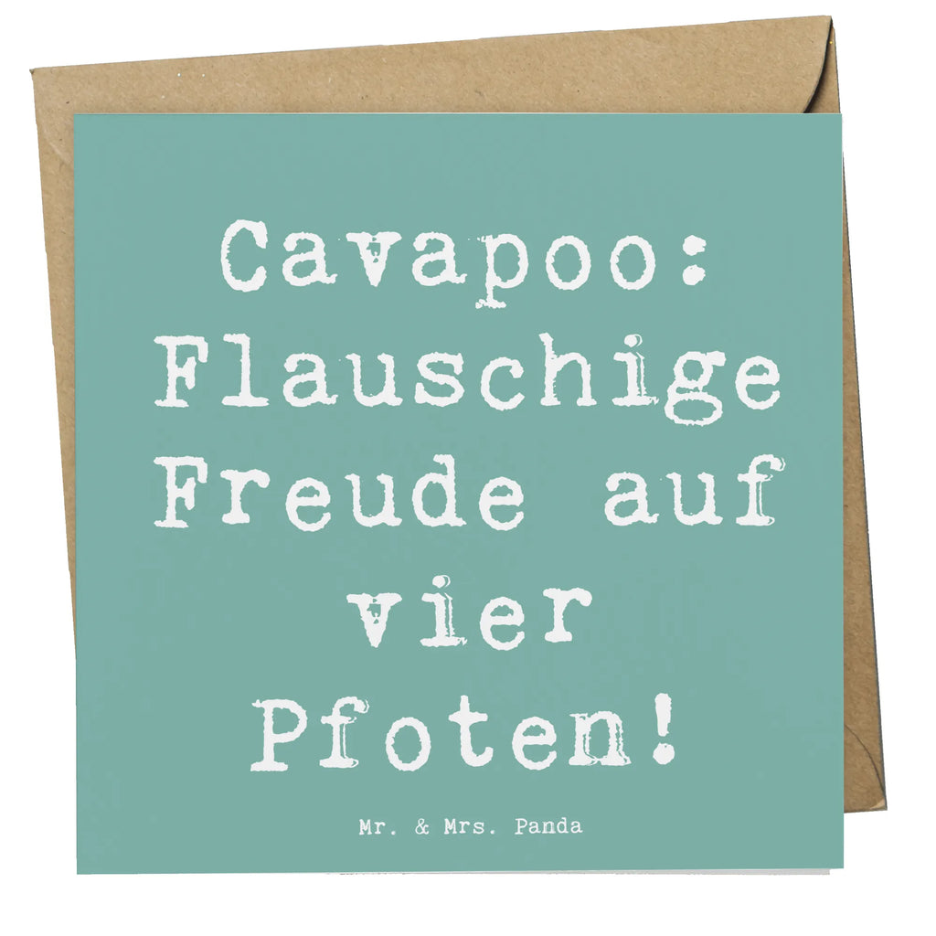 Deluxe Karte Spruch Cavapoo Flauschigkeit Karte, Grußkarte, Klappkarte, Einladungskarte, Glückwunschkarte, Hochzeitskarte, Geburtstagskarte, Hochwertige Grußkarte, Hochwertige Klappkarte, Hund, Hunderasse, Rassehund, Hundebesitzer, Geschenk, Tierfreund, Schenken, Welpe