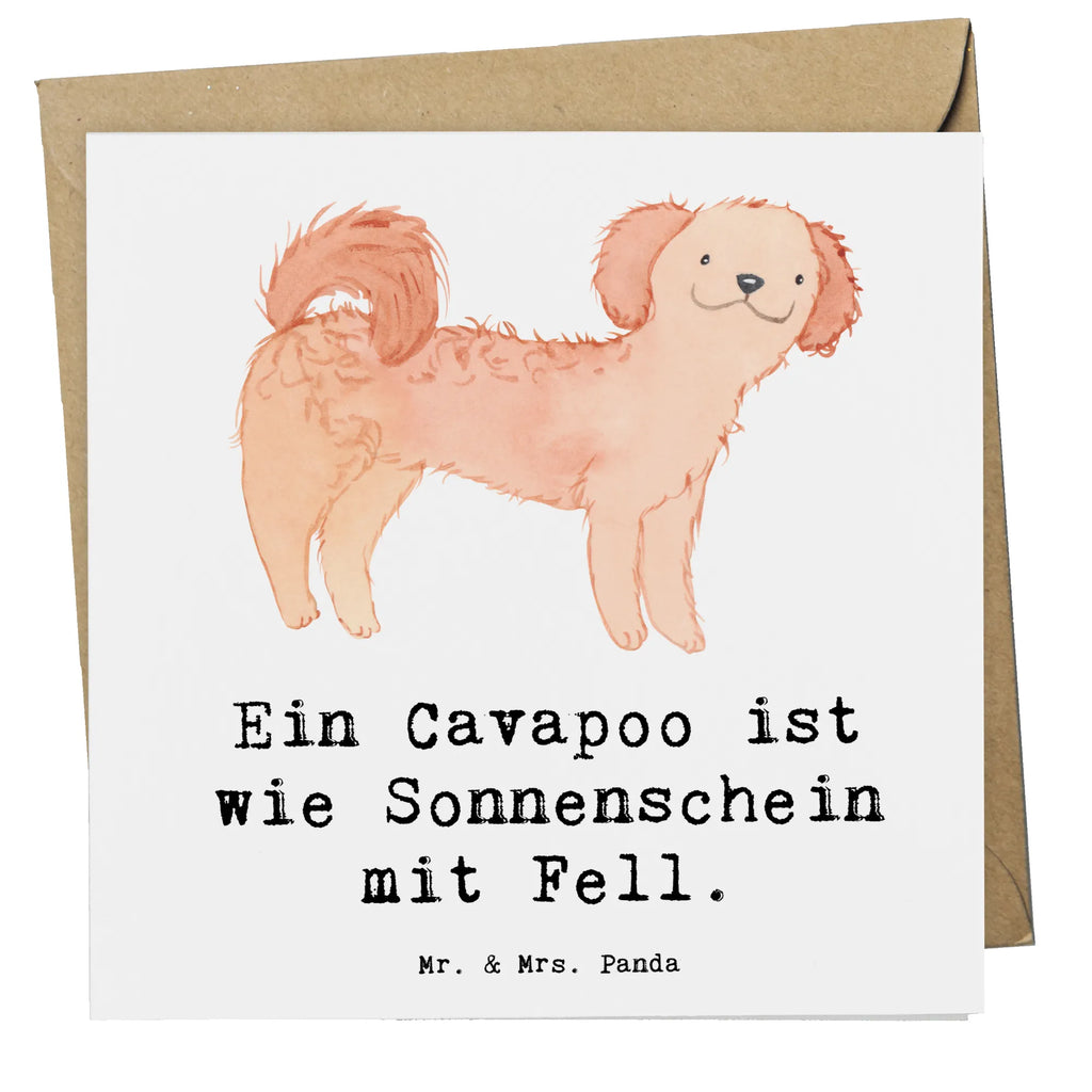 Deluxe Karte Cavapoo Sonnenschein Karte, Grußkarte, Klappkarte, Einladungskarte, Glückwunschkarte, Hochzeitskarte, Geburtstagskarte, Hochwertige Grußkarte, Hochwertige Klappkarte, Hund, Hunderasse, Rassehund, Hundebesitzer, Geschenk, Tierfreund, Schenken, Welpe