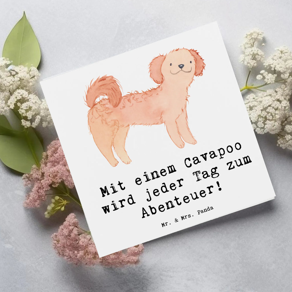 Deluxe Karte Cavapoo Abenteuer Karte, Grußkarte, Klappkarte, Einladungskarte, Glückwunschkarte, Hochzeitskarte, Geburtstagskarte, Hochwertige Grußkarte, Hochwertige Klappkarte, Hund, Hunderasse, Rassehund, Hundebesitzer, Geschenk, Tierfreund, Schenken, Welpe