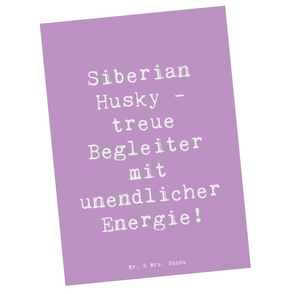 Postkarte Spruch Siberian Husky Energie Postkarte, Karte, Geschenkkarte, Grußkarte, Einladung, Ansichtskarte, Geburtstagskarte, Einladungskarte, Dankeskarte, Ansichtskarten, Einladung Geburtstag, Einladungskarten Geburtstag, Hund, Hunderasse, Rassehund, Hundebesitzer, Geschenk, Tierfreund, Schenken, Welpe