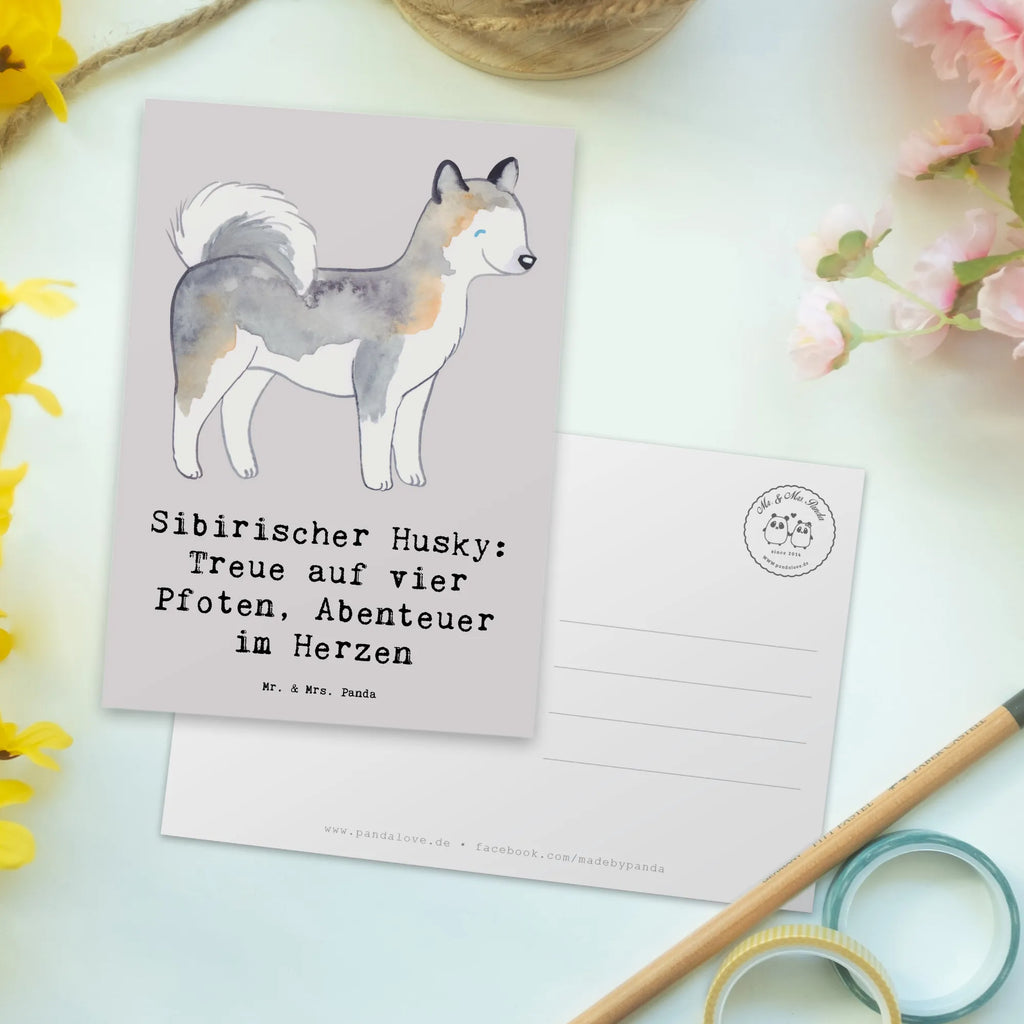 Postkarte Sibirischer Husky Postkarte, Karte, Geschenkkarte, Grußkarte, Einladung, Ansichtskarte, Geburtstagskarte, Einladungskarte, Dankeskarte, Ansichtskarten, Einladung Geburtstag, Einladungskarten Geburtstag, Hund, Hunderasse, Rassehund, Hundebesitzer, Geschenk, Tierfreund, Schenken, Welpe