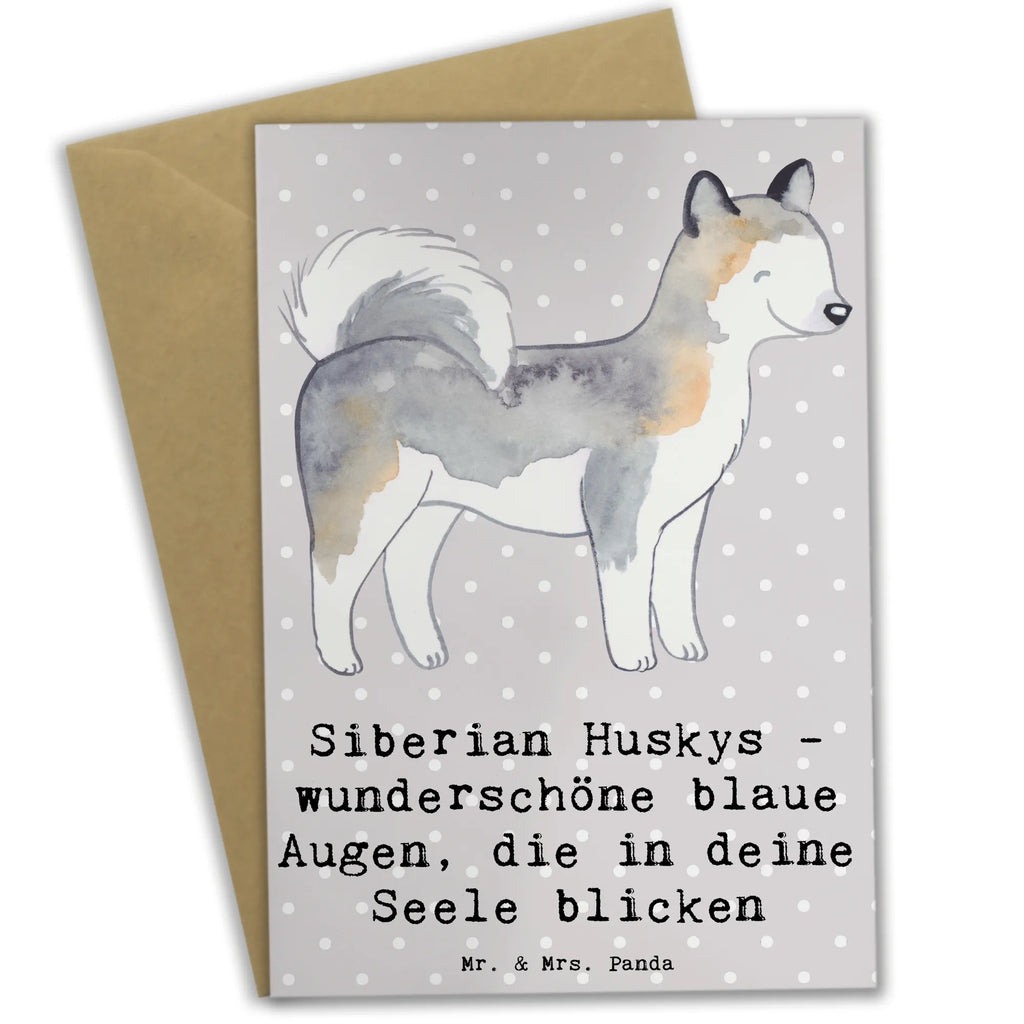 Grußkarte Siberian Husky Augenzauber Grußkarte, Klappkarte, Einladungskarte, Glückwunschkarte, Hochzeitskarte, Geburtstagskarte, Karte, Ansichtskarten, Hund, Hunderasse, Rassehund, Hundebesitzer, Geschenk, Tierfreund, Schenken, Welpe