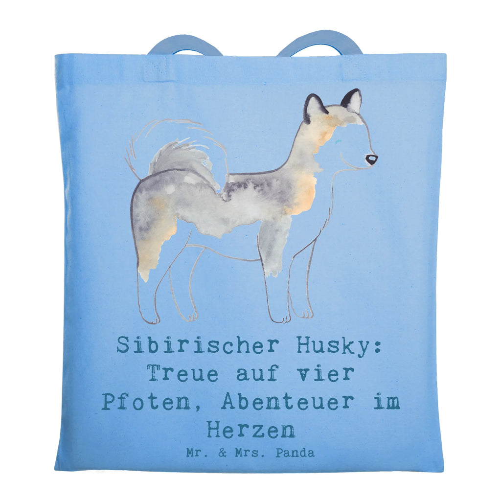 Tragetasche Sibirischer Husky Beuteltasche, Beutel, Einkaufstasche, Jutebeutel, Stoffbeutel, Tasche, Shopper, Umhängetasche, Strandtasche, Schultertasche, Stofftasche, Tragetasche, Badetasche, Jutetasche, Einkaufstüte, Laptoptasche, Hund, Hunderasse, Rassehund, Hundebesitzer, Geschenk, Tierfreund, Schenken, Welpe