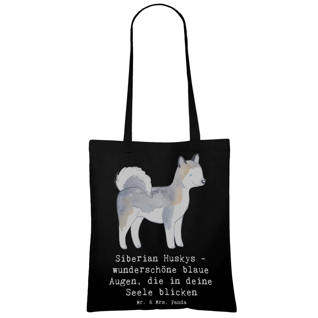 Tragetasche Siberian Husky Augenzauber Beuteltasche, Beutel, Einkaufstasche, Jutebeutel, Stoffbeutel, Tasche, Shopper, Umhängetasche, Strandtasche, Schultertasche, Stofftasche, Tragetasche, Badetasche, Jutetasche, Einkaufstüte, Laptoptasche, Hund, Hunderasse, Rassehund, Hundebesitzer, Geschenk, Tierfreund, Schenken, Welpe