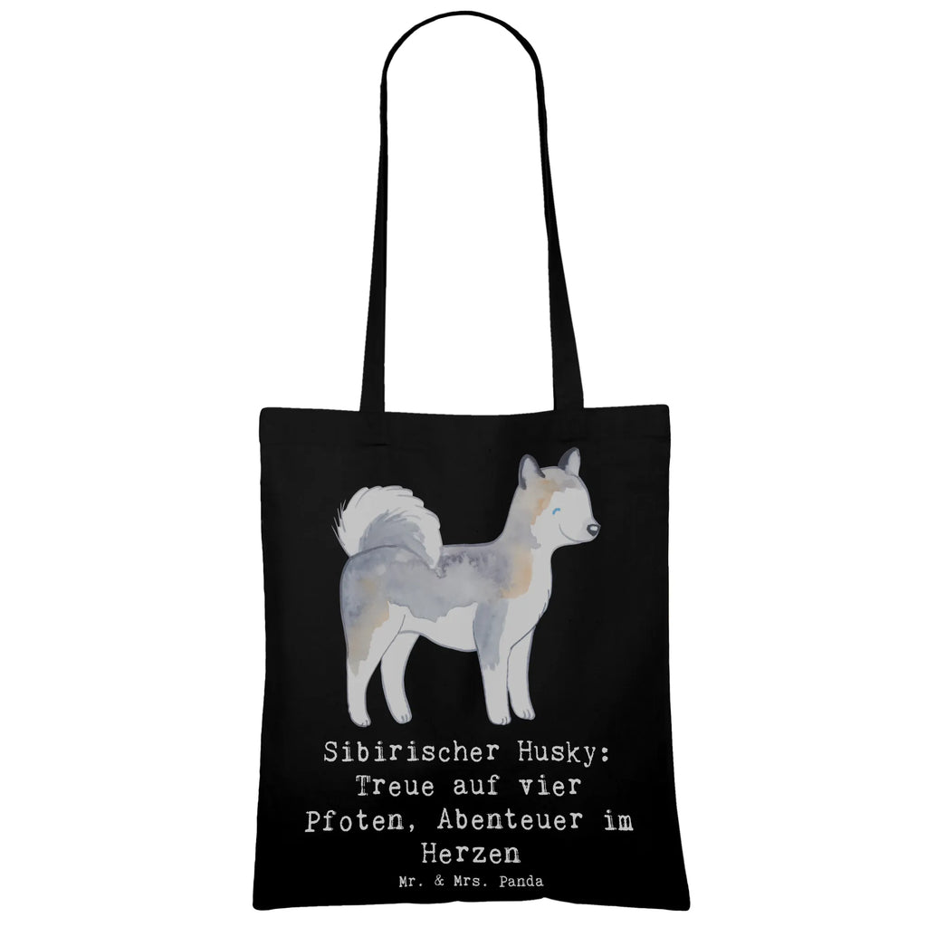 Tragetasche Sibirischer Husky Beuteltasche, Beutel, Einkaufstasche, Jutebeutel, Stoffbeutel, Tasche, Shopper, Umhängetasche, Strandtasche, Schultertasche, Stofftasche, Tragetasche, Badetasche, Jutetasche, Einkaufstüte, Laptoptasche, Hund, Hunderasse, Rassehund, Hundebesitzer, Geschenk, Tierfreund, Schenken, Welpe