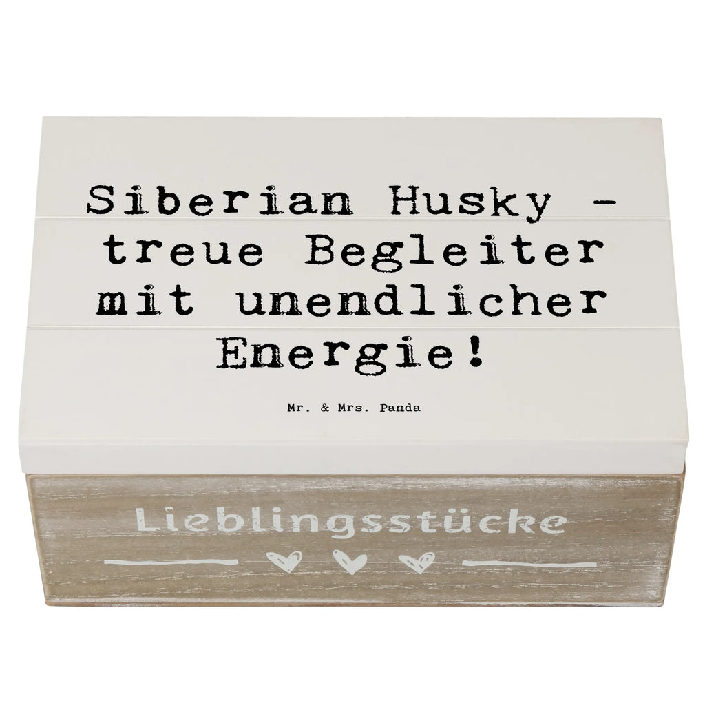 Holzkiste Spruch Siberian Husky Energie Holzkiste, Kiste, Schatzkiste, Truhe, Schatulle, XXL, Erinnerungsbox, Erinnerungskiste, Dekokiste, Aufbewahrungsbox, Geschenkbox, Geschenkdose, Hund, Hunderasse, Rassehund, Hundebesitzer, Geschenk, Tierfreund, Schenken, Welpe