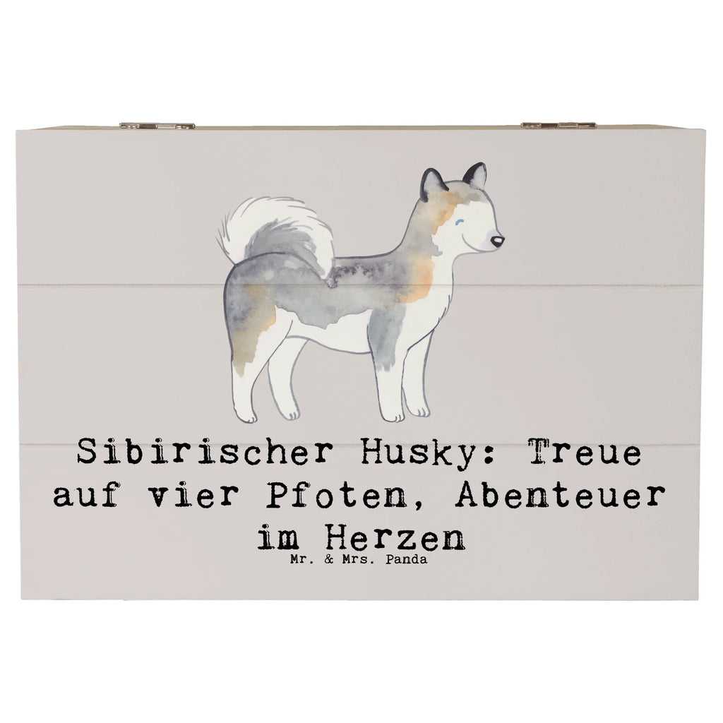 Holzkiste Sibirischer Husky Holzkiste, Kiste, Schatzkiste, Truhe, Schatulle, XXL, Erinnerungsbox, Erinnerungskiste, Dekokiste, Aufbewahrungsbox, Geschenkbox, Geschenkdose, Hund, Hunderasse, Rassehund, Hundebesitzer, Geschenk, Tierfreund, Schenken, Welpe