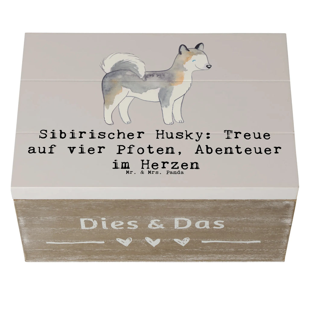 Holzkiste Sibirischer Husky Holzkiste, Kiste, Schatzkiste, Truhe, Schatulle, XXL, Erinnerungsbox, Erinnerungskiste, Dekokiste, Aufbewahrungsbox, Geschenkbox, Geschenkdose, Hund, Hunderasse, Rassehund, Hundebesitzer, Geschenk, Tierfreund, Schenken, Welpe