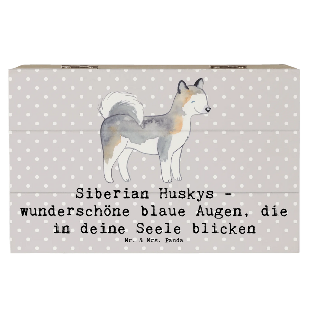 Holzkiste Siberian Husky Augenzauber Holzkiste, Kiste, Schatzkiste, Truhe, Schatulle, XXL, Erinnerungsbox, Erinnerungskiste, Dekokiste, Aufbewahrungsbox, Geschenkbox, Geschenkdose, Hund, Hunderasse, Rassehund, Hundebesitzer, Geschenk, Tierfreund, Schenken, Welpe