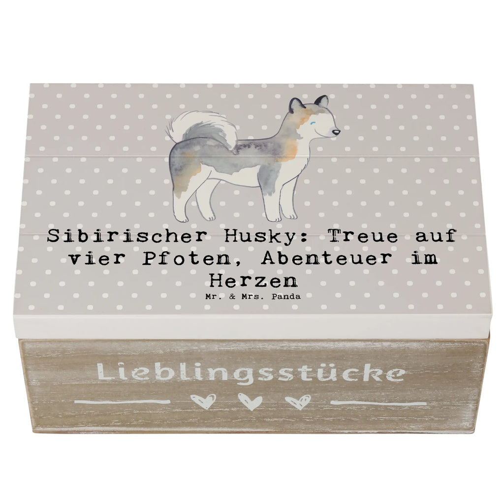 Holzkiste Sibirischer Husky Holzkiste, Kiste, Schatzkiste, Truhe, Schatulle, XXL, Erinnerungsbox, Erinnerungskiste, Dekokiste, Aufbewahrungsbox, Geschenkbox, Geschenkdose, Hund, Hunderasse, Rassehund, Hundebesitzer, Geschenk, Tierfreund, Schenken, Welpe