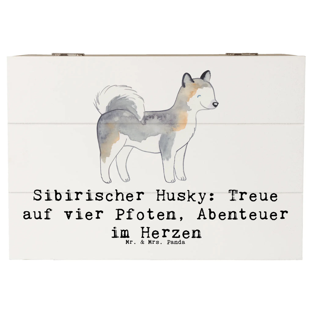 Holzkiste Sibirischer Husky Holzkiste, Kiste, Schatzkiste, Truhe, Schatulle, XXL, Erinnerungsbox, Erinnerungskiste, Dekokiste, Aufbewahrungsbox, Geschenkbox, Geschenkdose, Hund, Hunderasse, Rassehund, Hundebesitzer, Geschenk, Tierfreund, Schenken, Welpe