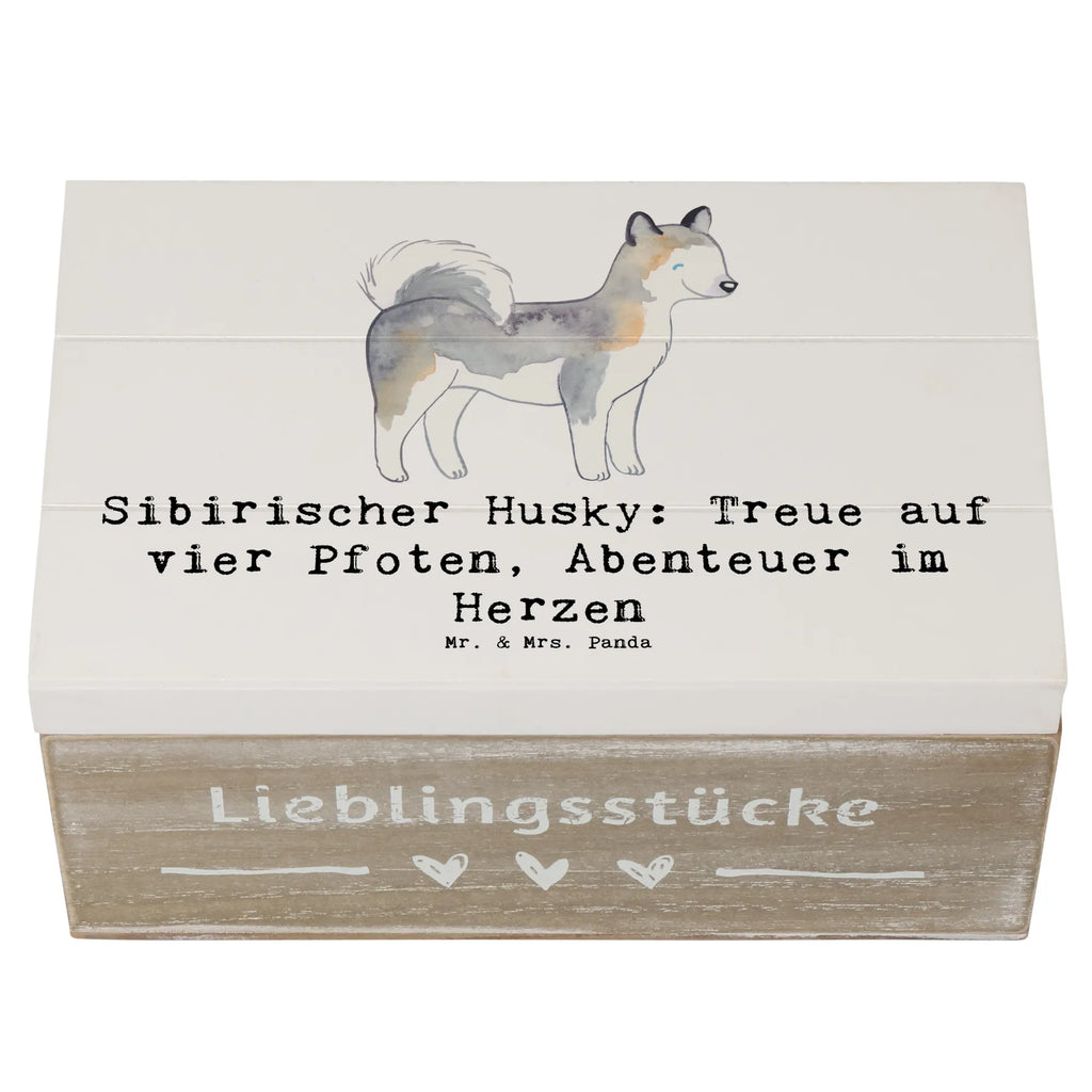 Holzkiste Sibirischer Husky Holzkiste, Kiste, Schatzkiste, Truhe, Schatulle, XXL, Erinnerungsbox, Erinnerungskiste, Dekokiste, Aufbewahrungsbox, Geschenkbox, Geschenkdose, Hund, Hunderasse, Rassehund, Hundebesitzer, Geschenk, Tierfreund, Schenken, Welpe