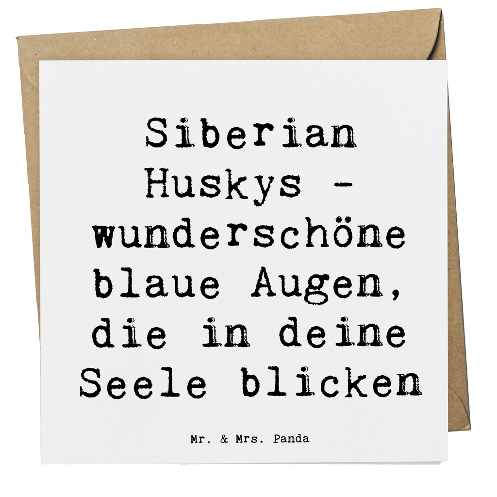 Deluxe Karte Spruch Siberian Husky Augenzauber Karte, Grußkarte, Klappkarte, Einladungskarte, Glückwunschkarte, Hochzeitskarte, Geburtstagskarte, Hochwertige Grußkarte, Hochwertige Klappkarte, Hund, Hunderasse, Rassehund, Hundebesitzer, Geschenk, Tierfreund, Schenken, Welpe