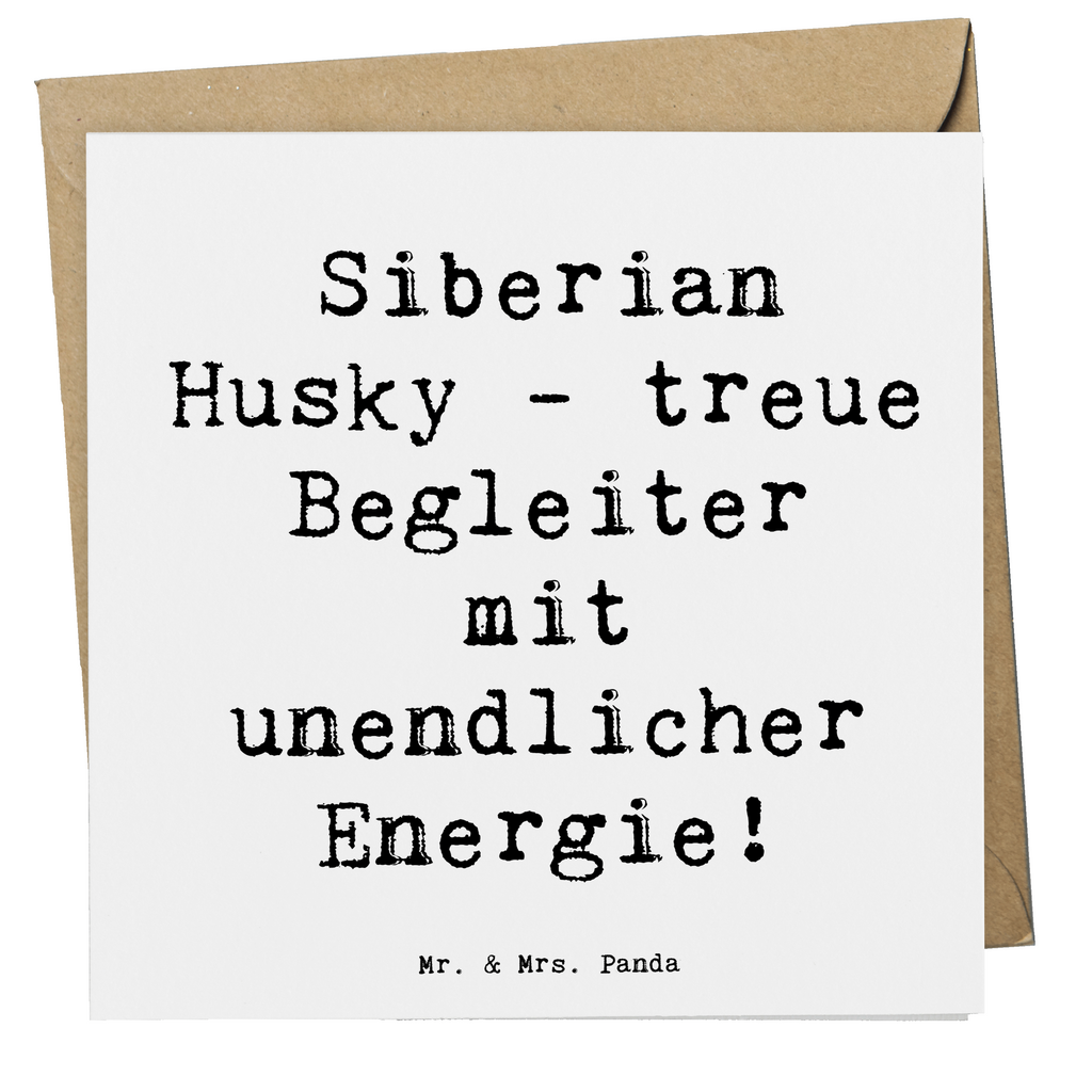 Deluxe Karte Spruch Siberian Husky Energie Karte, Grußkarte, Klappkarte, Einladungskarte, Glückwunschkarte, Hochzeitskarte, Geburtstagskarte, Hochwertige Grußkarte, Hochwertige Klappkarte, Hund, Hunderasse, Rassehund, Hundebesitzer, Geschenk, Tierfreund, Schenken, Welpe