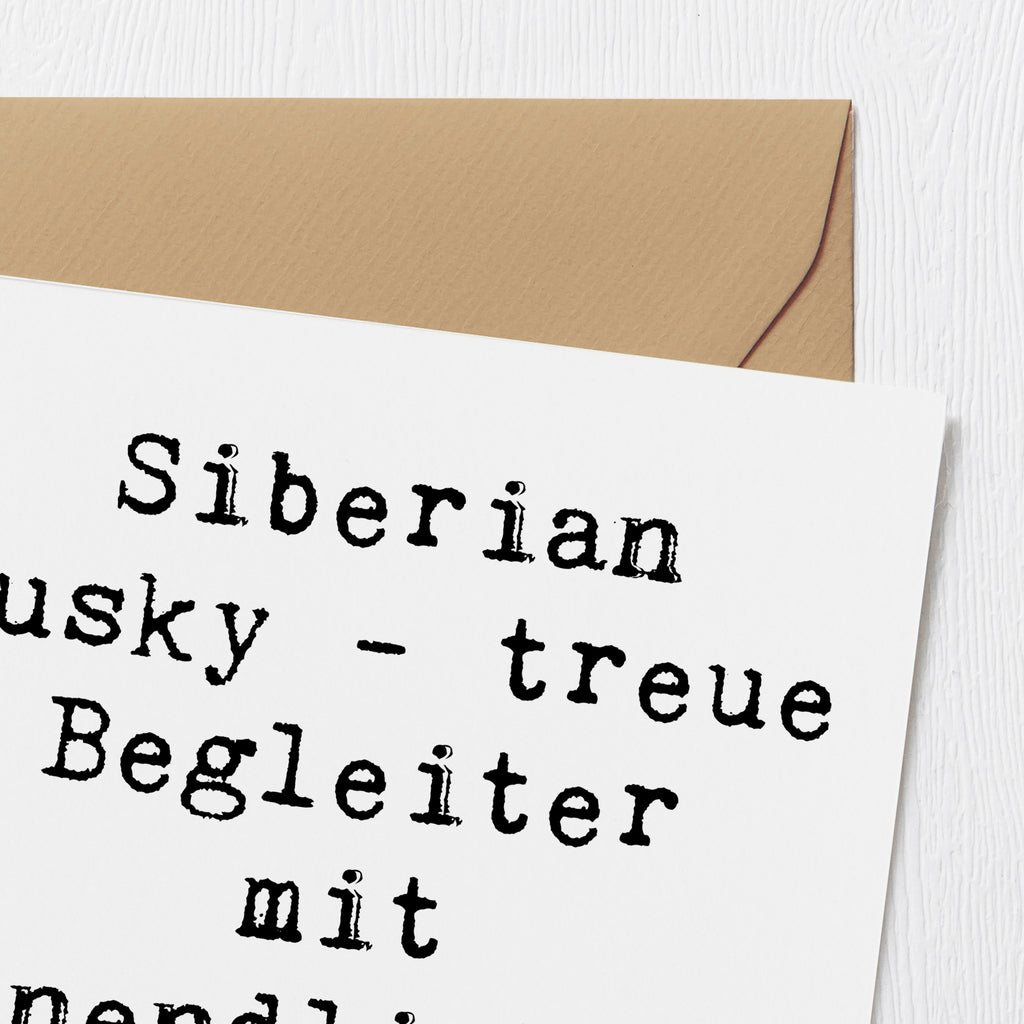 Deluxe Karte Spruch Siberian Husky Energie Karte, Grußkarte, Klappkarte, Einladungskarte, Glückwunschkarte, Hochzeitskarte, Geburtstagskarte, Hochwertige Grußkarte, Hochwertige Klappkarte, Hund, Hunderasse, Rassehund, Hundebesitzer, Geschenk, Tierfreund, Schenken, Welpe