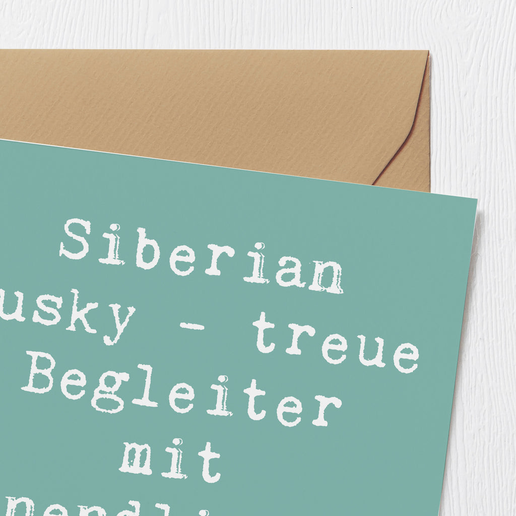 Deluxe Karte Spruch Siberian Husky Energie Karte, Grußkarte, Klappkarte, Einladungskarte, Glückwunschkarte, Hochzeitskarte, Geburtstagskarte, Hochwertige Grußkarte, Hochwertige Klappkarte, Hund, Hunderasse, Rassehund, Hundebesitzer, Geschenk, Tierfreund, Schenken, Welpe