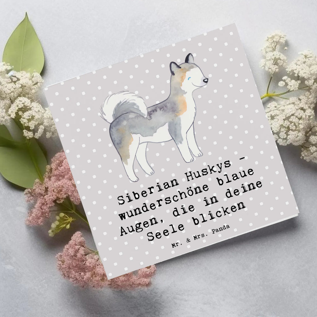 Deluxe Karte Siberian Husky Augenzauber Karte, Grußkarte, Klappkarte, Einladungskarte, Glückwunschkarte, Hochzeitskarte, Geburtstagskarte, Hochwertige Grußkarte, Hochwertige Klappkarte, Hund, Hunderasse, Rassehund, Hundebesitzer, Geschenk, Tierfreund, Schenken, Welpe