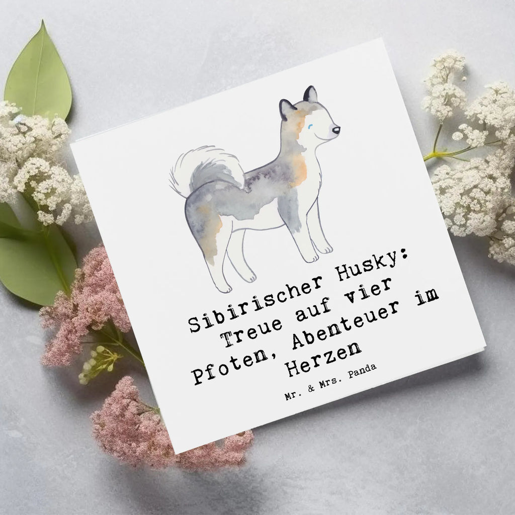 Deluxe Karte Sibirischer Husky Karte, Grußkarte, Klappkarte, Einladungskarte, Glückwunschkarte, Hochzeitskarte, Geburtstagskarte, Hochwertige Grußkarte, Hochwertige Klappkarte, Hund, Hunderasse, Rassehund, Hundebesitzer, Geschenk, Tierfreund, Schenken, Welpe