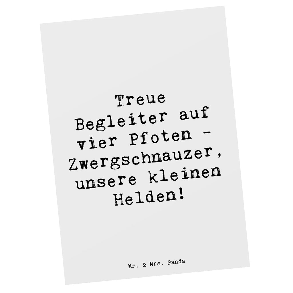 Postkarte Spruch Zwergschnauzer Helden Postkarte, Karte, Geschenkkarte, Grußkarte, Einladung, Ansichtskarte, Geburtstagskarte, Einladungskarte, Dankeskarte, Ansichtskarten, Einladung Geburtstag, Einladungskarten Geburtstag, Hund, Hunderasse, Rassehund, Hundebesitzer, Geschenk, Tierfreund, Schenken, Welpe