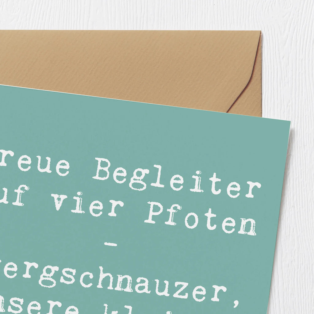 Deluxe Karte Spruch Zwergschnauzer Helden Karte, Grußkarte, Klappkarte, Einladungskarte, Glückwunschkarte, Hochzeitskarte, Geburtstagskarte, Hochwertige Grußkarte, Hochwertige Klappkarte, Hund, Hunderasse, Rassehund, Hundebesitzer, Geschenk, Tierfreund, Schenken, Welpe