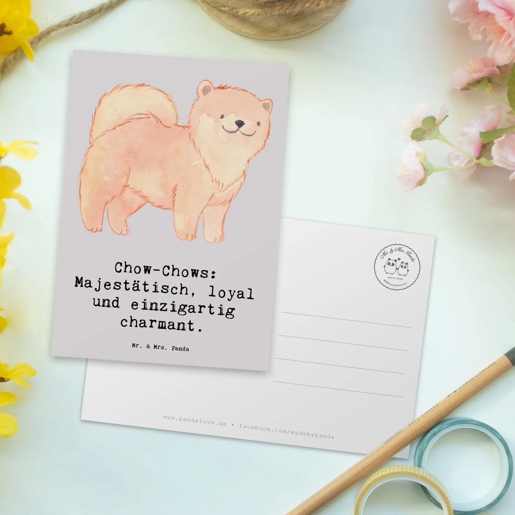 Postkarte Chow-Chow Charme Postkarte, Karte, Geschenkkarte, Grußkarte, Einladung, Ansichtskarte, Geburtstagskarte, Einladungskarte, Dankeskarte, Ansichtskarten, Einladung Geburtstag, Einladungskarten Geburtstag, Hund, Hunderasse, Rassehund, Hundebesitzer, Geschenk, Tierfreund, Schenken, Welpe