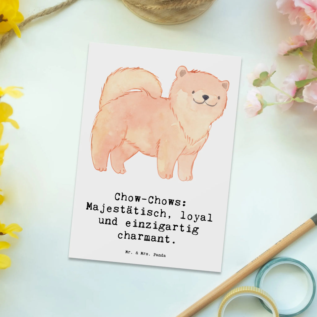 Postkarte Chow-Chow Charme Postkarte, Karte, Geschenkkarte, Grußkarte, Einladung, Ansichtskarte, Geburtstagskarte, Einladungskarte, Dankeskarte, Ansichtskarten, Einladung Geburtstag, Einladungskarten Geburtstag, Hund, Hunderasse, Rassehund, Hundebesitzer, Geschenk, Tierfreund, Schenken, Welpe