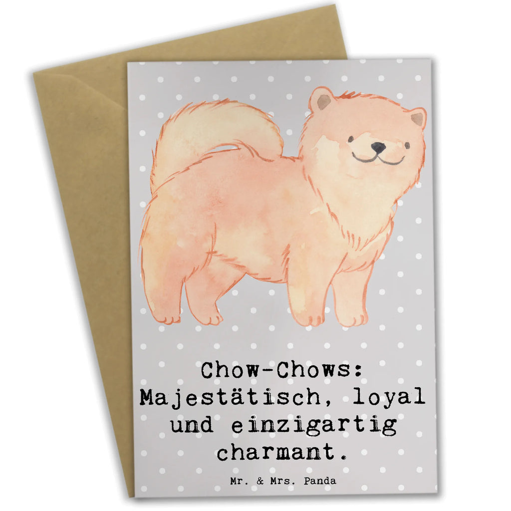 Grußkarte Chow-Chow Charme Grußkarte, Klappkarte, Einladungskarte, Glückwunschkarte, Hochzeitskarte, Geburtstagskarte, Karte, Ansichtskarten, Hund, Hunderasse, Rassehund, Hundebesitzer, Geschenk, Tierfreund, Schenken, Welpe