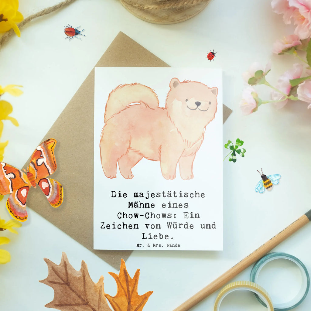 Grußkarte Chow-Chow Mähne Grußkarte, Klappkarte, Einladungskarte, Glückwunschkarte, Hochzeitskarte, Geburtstagskarte, Karte, Ansichtskarten, Hund, Hunderasse, Rassehund, Hundebesitzer, Geschenk, Tierfreund, Schenken, Welpe