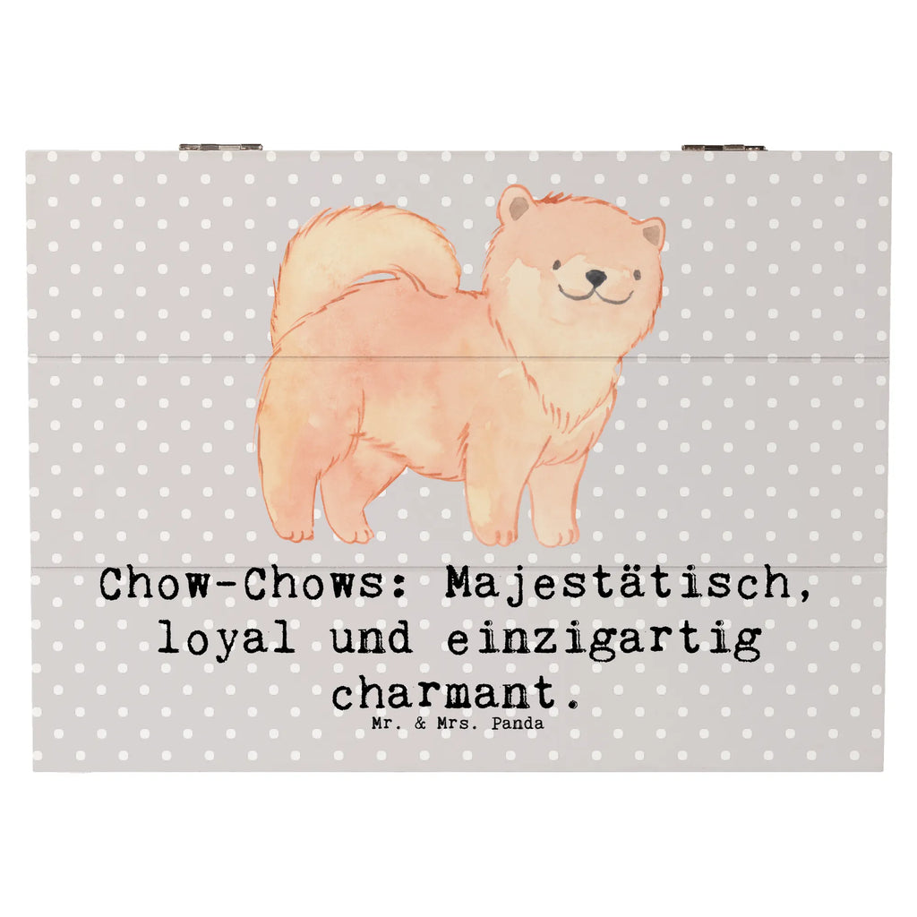 Holzkiste Chow-Chow Charme Holzkiste, Kiste, Schatzkiste, Truhe, Schatulle, XXL, Erinnerungsbox, Erinnerungskiste, Dekokiste, Aufbewahrungsbox, Geschenkbox, Geschenkdose, Hund, Hunderasse, Rassehund, Hundebesitzer, Geschenk, Tierfreund, Schenken, Welpe