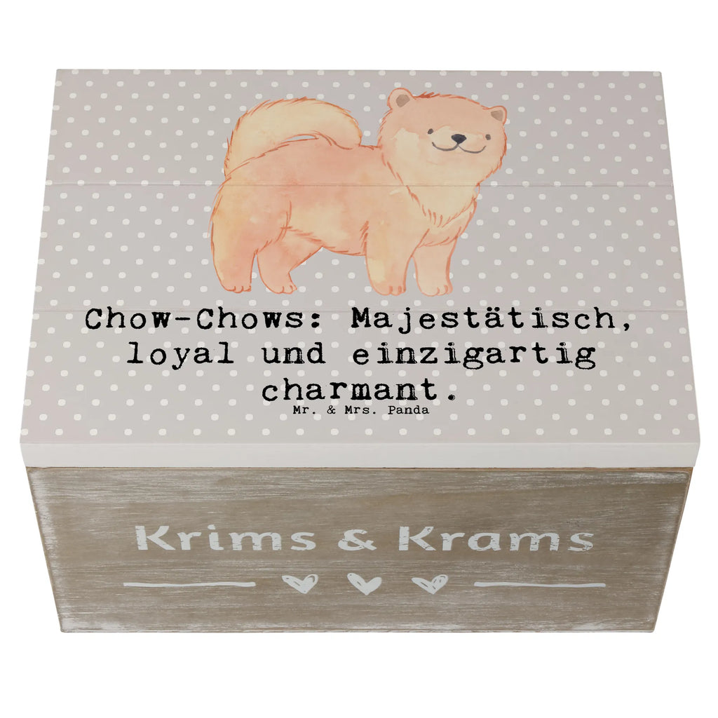 Holzkiste Chow-Chow Charme Holzkiste, Kiste, Schatzkiste, Truhe, Schatulle, XXL, Erinnerungsbox, Erinnerungskiste, Dekokiste, Aufbewahrungsbox, Geschenkbox, Geschenkdose, Hund, Hunderasse, Rassehund, Hundebesitzer, Geschenk, Tierfreund, Schenken, Welpe