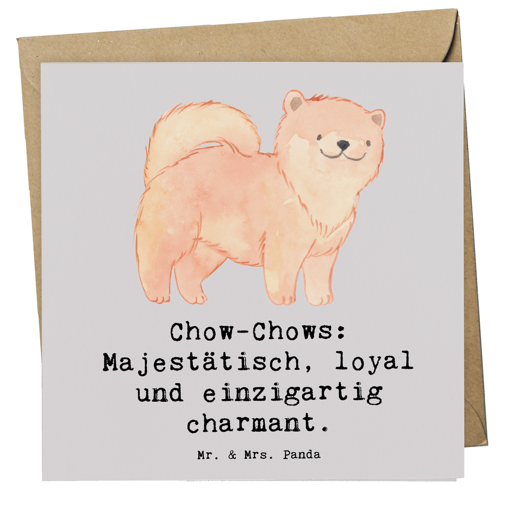 Deluxe Karte Chow-Chow Charme Karte, Grußkarte, Klappkarte, Einladungskarte, Glückwunschkarte, Hochzeitskarte, Geburtstagskarte, Hochwertige Grußkarte, Hochwertige Klappkarte, Hund, Hunderasse, Rassehund, Hundebesitzer, Geschenk, Tierfreund, Schenken, Welpe