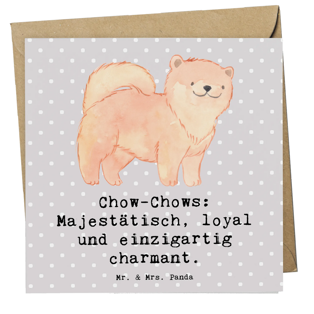 Deluxe Karte Chow-Chow Charme Karte, Grußkarte, Klappkarte, Einladungskarte, Glückwunschkarte, Hochzeitskarte, Geburtstagskarte, Hochwertige Grußkarte, Hochwertige Klappkarte, Hund, Hunderasse, Rassehund, Hundebesitzer, Geschenk, Tierfreund, Schenken, Welpe