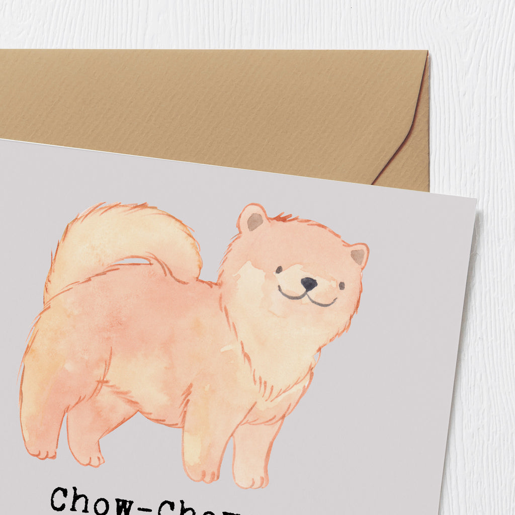 Deluxe Karte Chow-Chow Charme Karte, Grußkarte, Klappkarte, Einladungskarte, Glückwunschkarte, Hochzeitskarte, Geburtstagskarte, Hochwertige Grußkarte, Hochwertige Klappkarte, Hund, Hunderasse, Rassehund, Hundebesitzer, Geschenk, Tierfreund, Schenken, Welpe