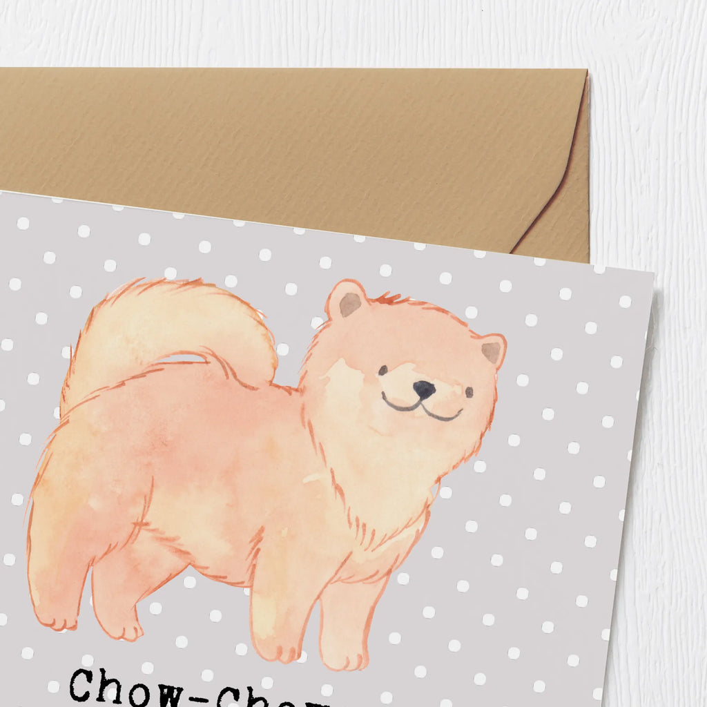 Deluxe Karte Chow-Chow Charme Karte, Grußkarte, Klappkarte, Einladungskarte, Glückwunschkarte, Hochzeitskarte, Geburtstagskarte, Hochwertige Grußkarte, Hochwertige Klappkarte, Hund, Hunderasse, Rassehund, Hundebesitzer, Geschenk, Tierfreund, Schenken, Welpe