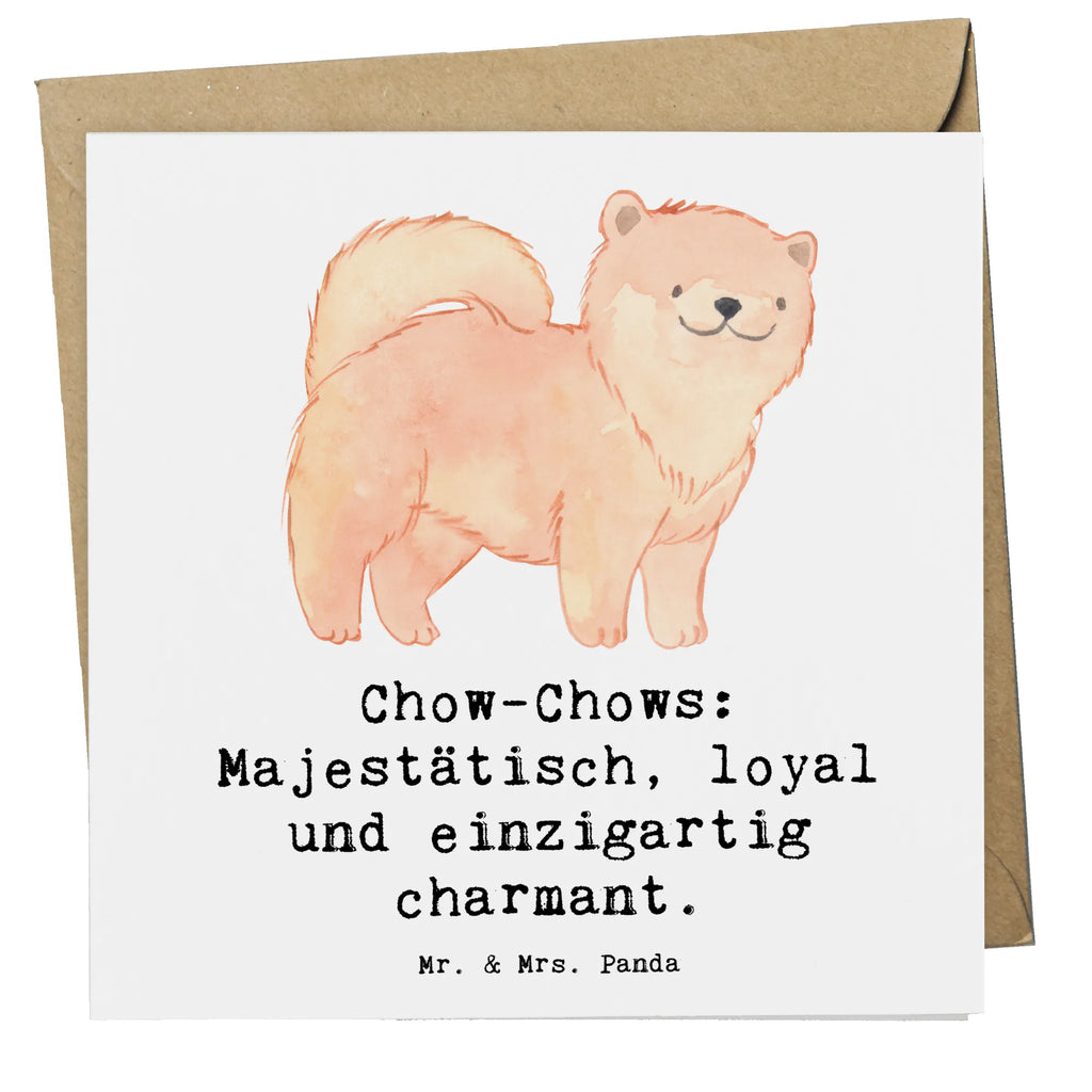 Deluxe Karte Chow-Chow Charme Karte, Grußkarte, Klappkarte, Einladungskarte, Glückwunschkarte, Hochzeitskarte, Geburtstagskarte, Hochwertige Grußkarte, Hochwertige Klappkarte, Hund, Hunderasse, Rassehund, Hundebesitzer, Geschenk, Tierfreund, Schenken, Welpe