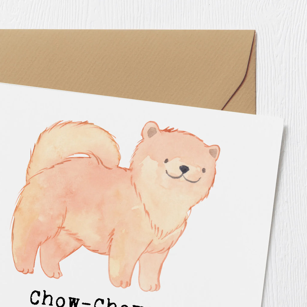 Deluxe Karte Chow-Chow Charme Karte, Grußkarte, Klappkarte, Einladungskarte, Glückwunschkarte, Hochzeitskarte, Geburtstagskarte, Hochwertige Grußkarte, Hochwertige Klappkarte, Hund, Hunderasse, Rassehund, Hundebesitzer, Geschenk, Tierfreund, Schenken, Welpe