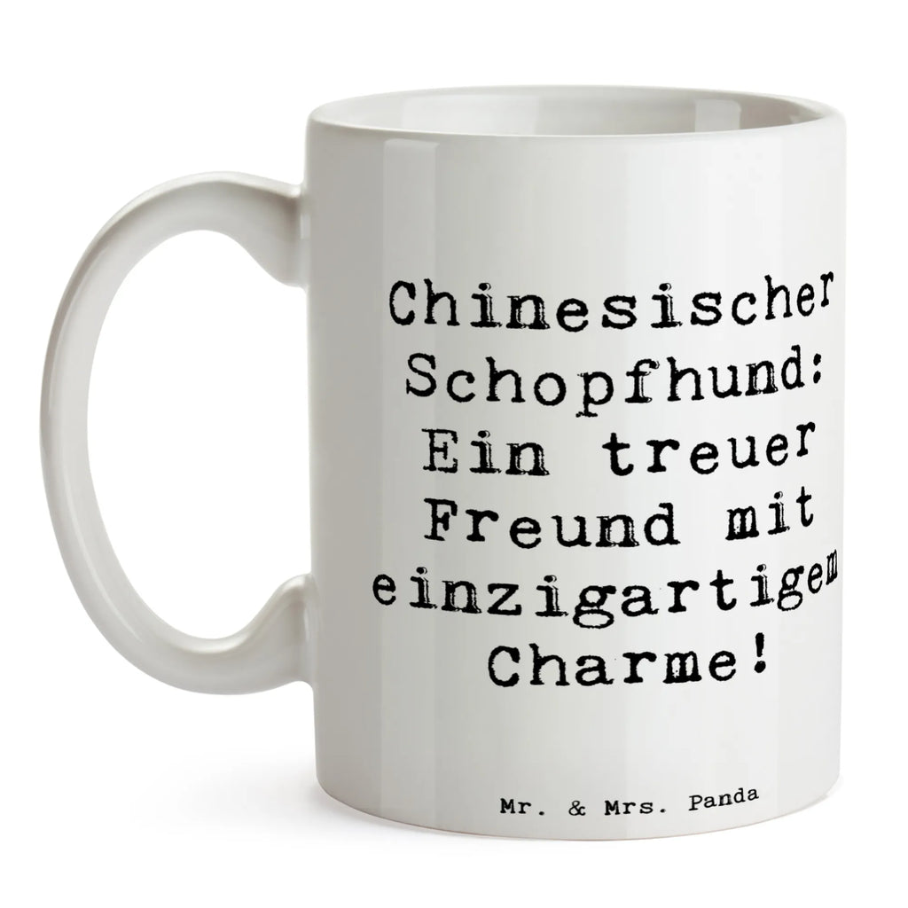 Tasse Spruch Chinesischer Schopfhund Charme Tasse, Kaffeetasse, Teetasse, Becher, Kaffeebecher, Teebecher, Keramiktasse, Porzellantasse, Büro Tasse, Geschenk Tasse, Tasse Sprüche, Tasse Motive, Kaffeetassen, Tasse bedrucken, Designer Tasse, Cappuccino Tassen, Schöne Teetassen, Hund, Hunderasse, Rassehund, Hundebesitzer, Geschenk, Tierfreund, Schenken, Welpe